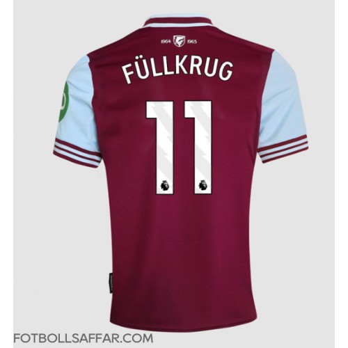 West Ham United Niclas Fullkrug #11 Hemmatröja 2024-25 Kortärmad